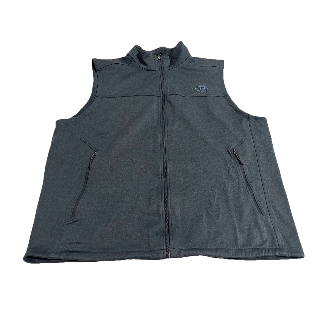 North Face Vest Mens 2XL Blue WindWall Softshell Outdoor Sleeveless Jacket